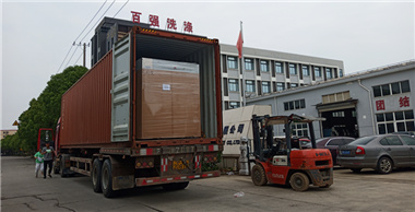 百强洗涤设备发货上海 北京 出口印度